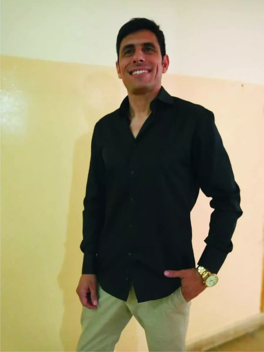 FOTO ARCHIVOMARCELO FAR&Iacute;AS. Listo para uno de sus shows.