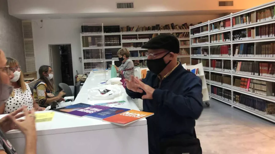 ANTONIO PI&Ntilde;EIRO// Ayer por la ma&ntilde;ana visit&oacute; la Biblioteca Balbi.