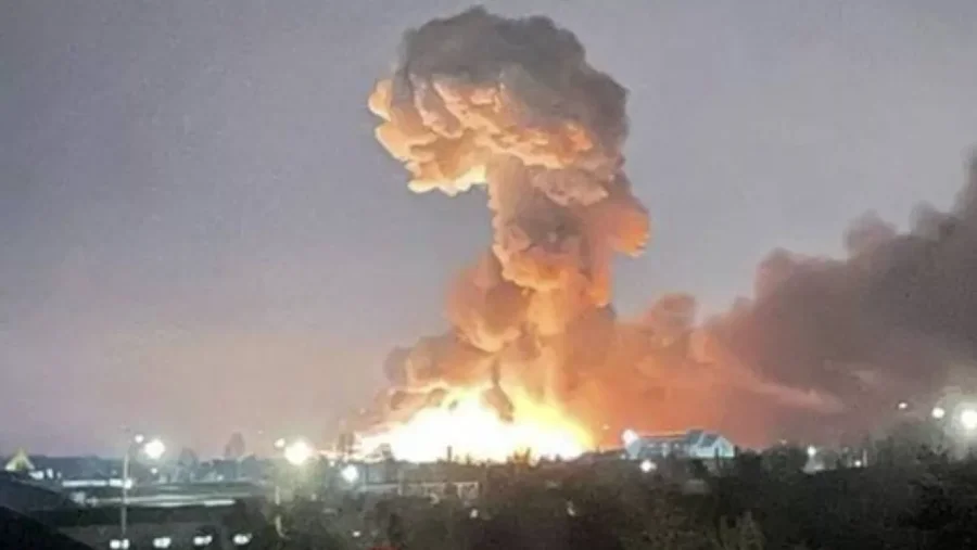 IMAGEN INTERNET.  ESTALLO LA GUERRA.  Lo observado esta ma&ntilde;ana en Ucrania.