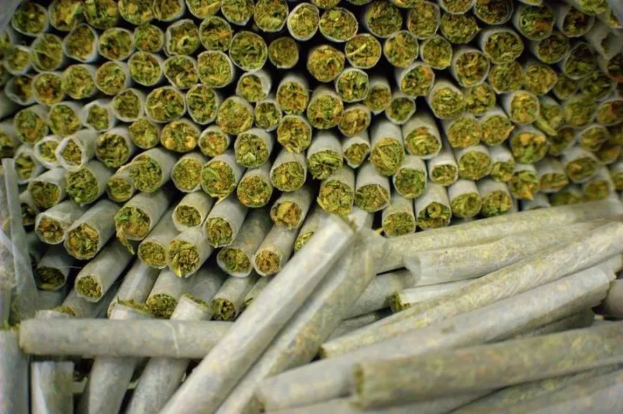 IMAGEN ARCHIVO. "PORROS". Ocho cigarrillos caseros, portaba un joven en esta ciudad.