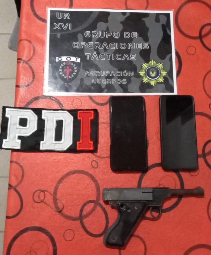 Parte de los secuestrado en los operativos.