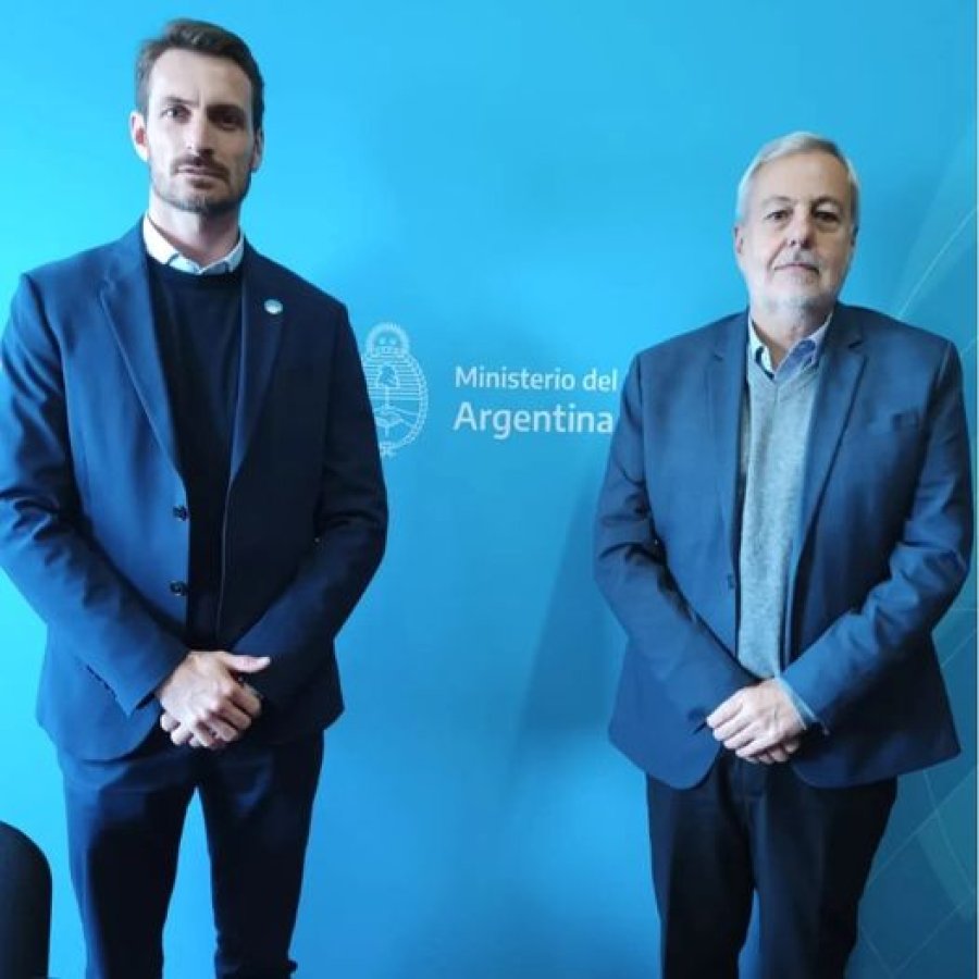 Gonzalo Aira y Carlos D'Abate, en el encuentro.tr