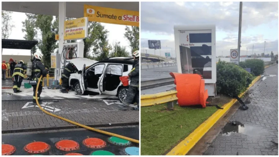 Lo observado tras la colisi&oacute;n.
