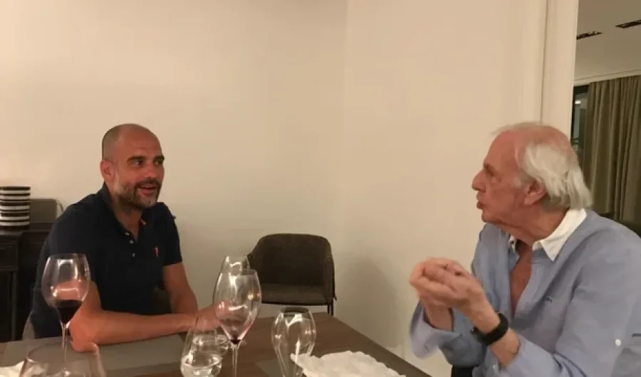 Josep Guardiola despidió a César Luis Menotti.