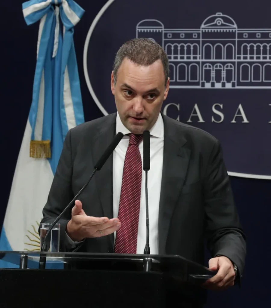 El vocero presidencial, Manuel Adorni.