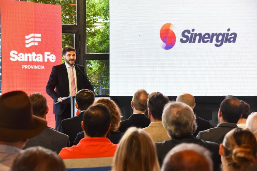 EN ROSARIO. Pullaro present&oacute; el programa Sinergia.