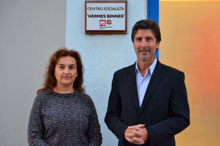 Marcela Kloster y Santiago Gaspoz, del PS Rafaela.