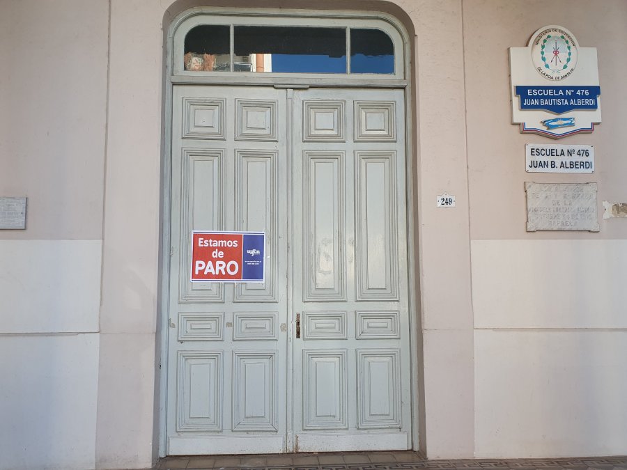 DOCENCIA. La Escuela Alberdi estuvo cerrada dos d&iacute;as por paro.