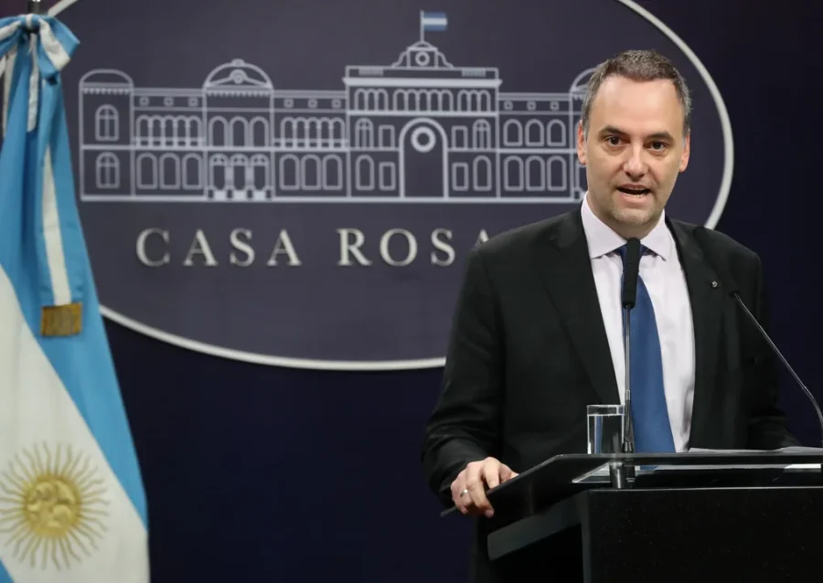 El vocero presidencial, Manuel Adorni.