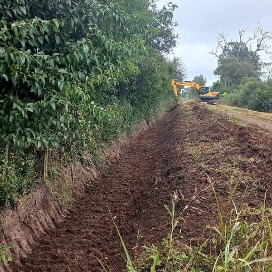 Trabajo para prevenir inundaciones.
