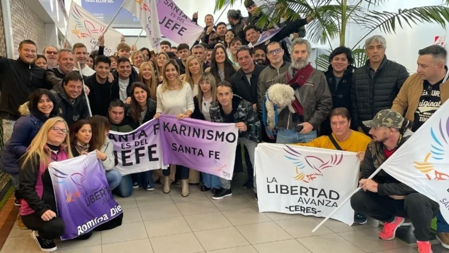 Karina Milei en Santa Fe.