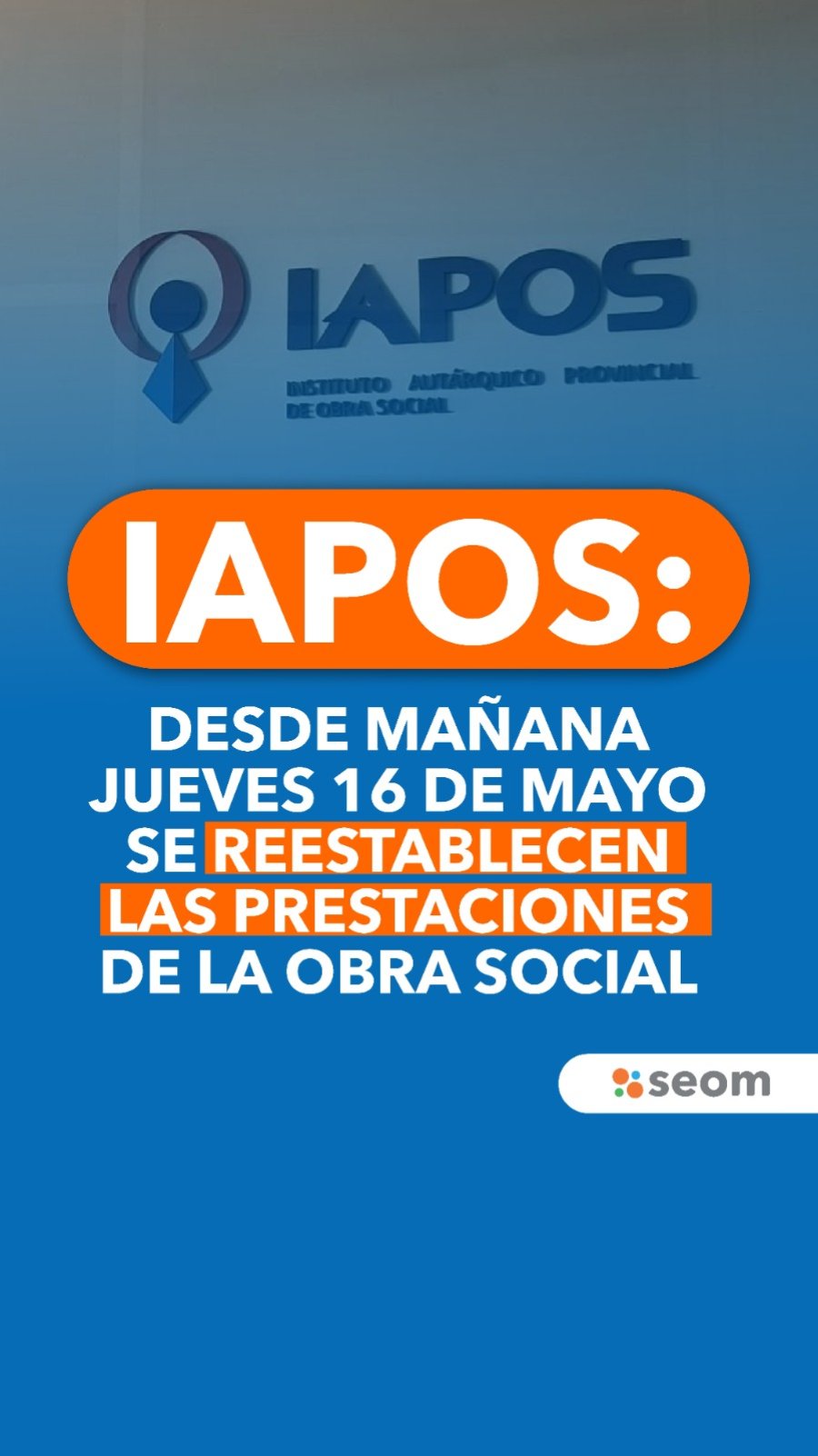 FIN DEL CONFLICTO. Desde este jueves, Iapos normalizar&aacute; sus prestaciones en la ciudad.