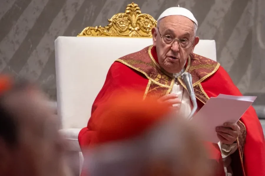 Francisco esta ma&ntilde;ana en la misa de Pentecost&eacute;s.