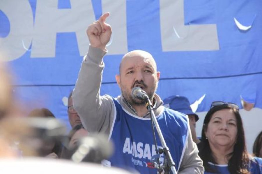 RODRIGO ALONSO. El m&aacute;ximo referente del gremio de los docentes p&uacute;blicos santafesinos.