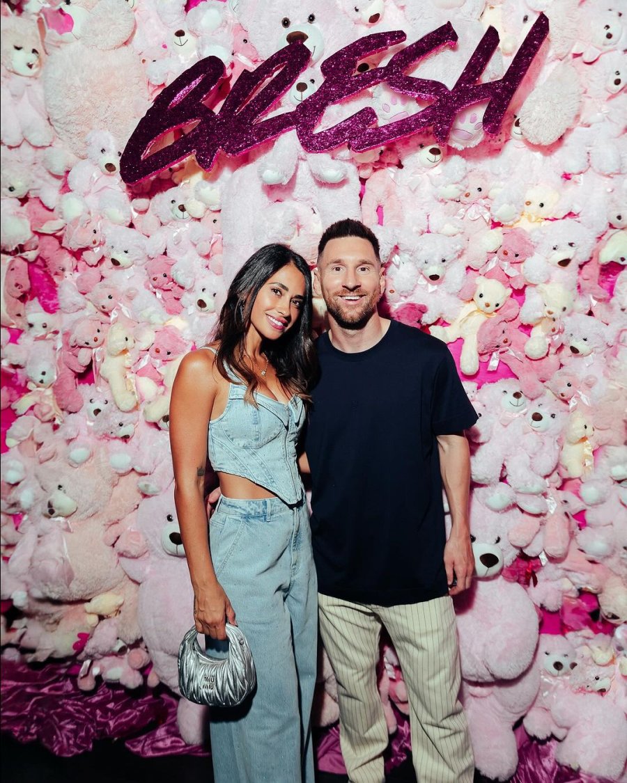 Leo Messi y Antonella Roccuzzo disfrutaron de un show improvisado de Mar&iacute;a Becerra en Miami.