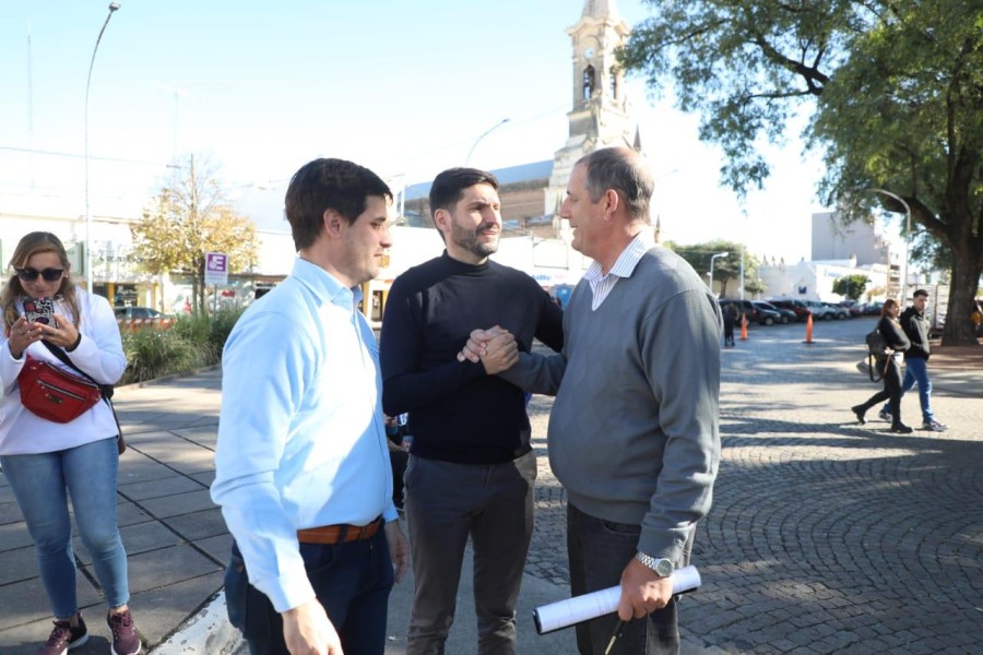 Leo Viotti, Maxi Pullaro y H&eacute;ctor Perotti.