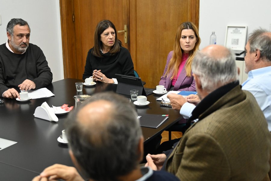 ENCUENTRO. Clara Garc&iacute;a y Lionella Cattalini trabajan en defensa de la producci&oacute;n santafesina.