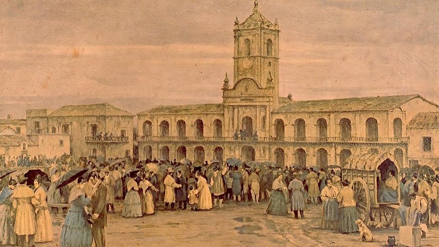 REVOLUCIÓN. El 25 de Mayo de 1810 fue viernes, un día de lloviznas en Buenos Aires.