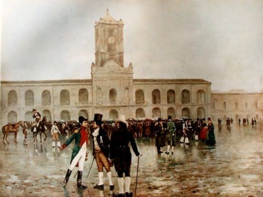 Cabildo ic&oacute;nica imagen que evoca el 25 de mayo de 1810.