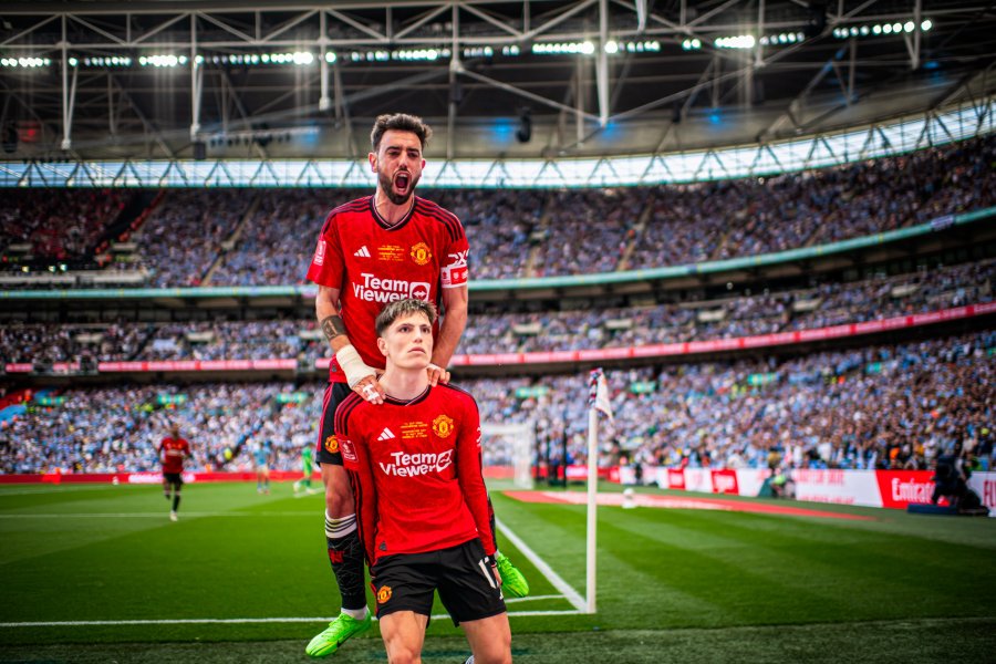 GARNACHO ANOTÓ EL 1-0 Y ABRIÓ EL CAMINO PARA EL TÍTULO DEL UNITED