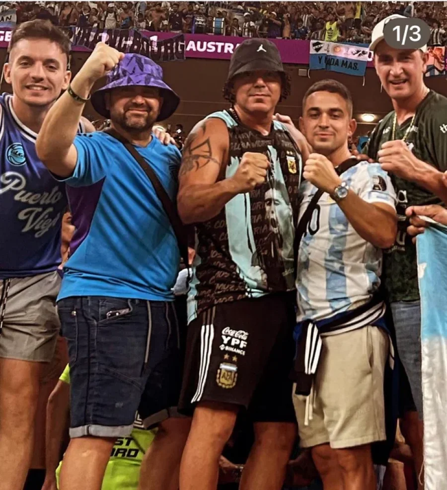 Cachito junto a Juan Pablo Guardia, una pieza clave de la trama en Buenos Aires.