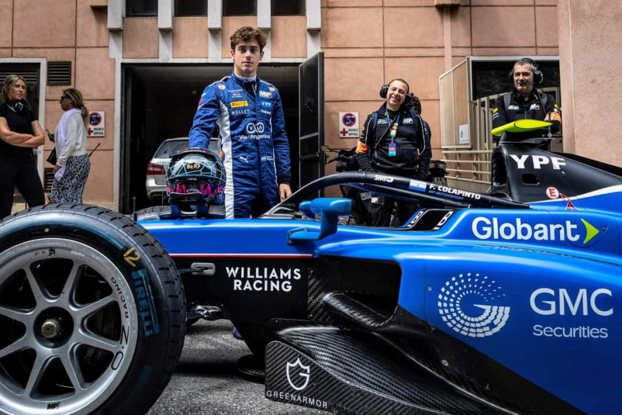 Franco Colapinto ocupó el quinto lugar en otra interesante labor en el sprint de la F2.