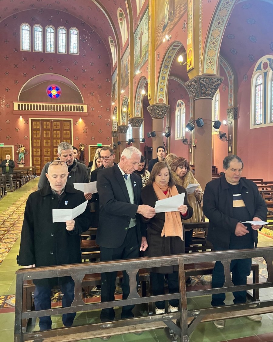 En el Te Deum, Boscarol y autoridades.