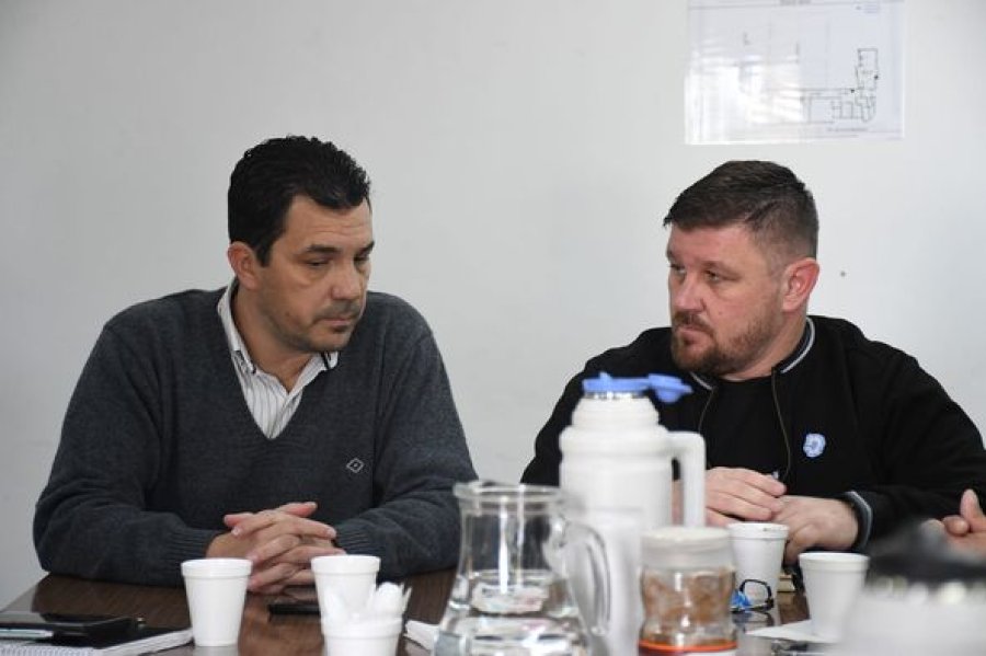 Mauro Gilabert y Pablo Pinotti durante el encuentro.