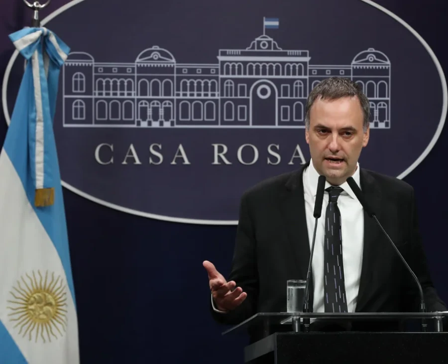 El vocero presidencial, Manuel Adorni.