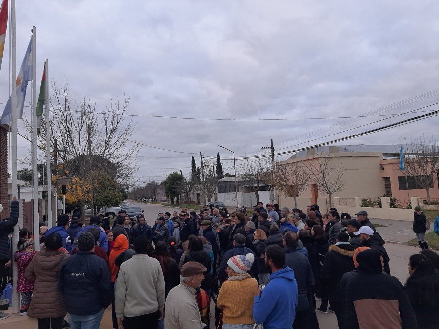 El grupo que manifest&oacute; su indignaci&oacute;n.
