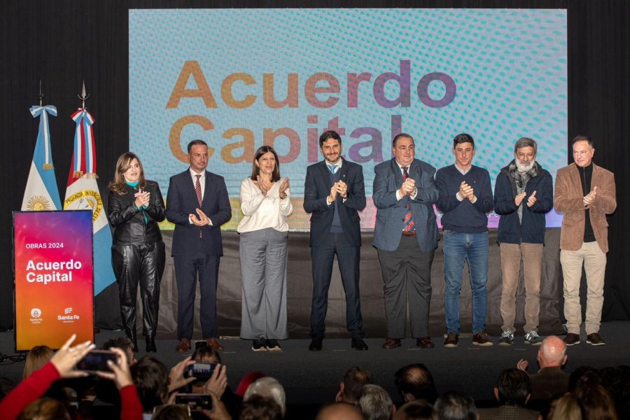 Pullaro y Poletti presentaron el plan de obra pública para la ciudad de Santa Fe.