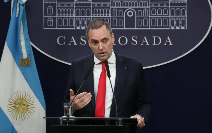 El vocero presidencial, Manuel Adorni.