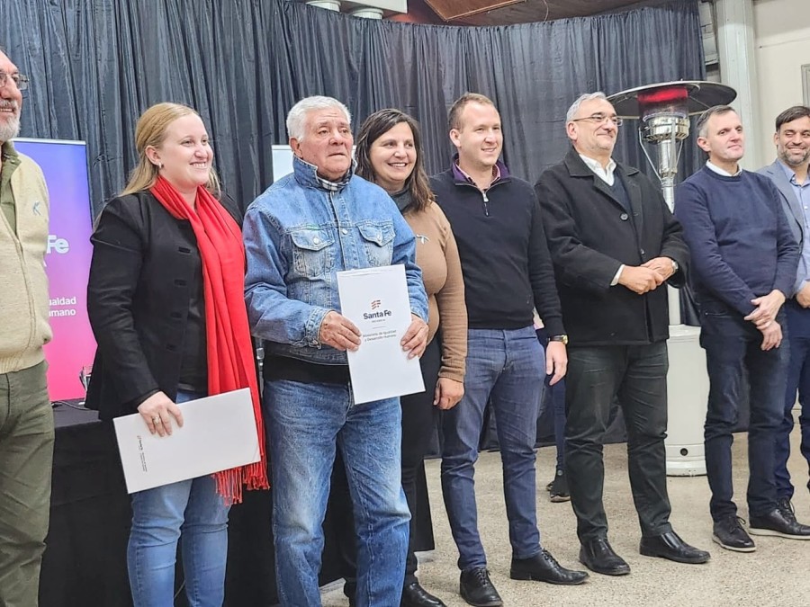Un instante de la emotiva ceremonia.