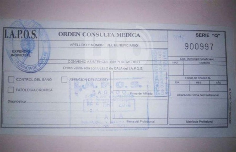 INCREMENTOS. Iapos dispuso un aumento en las órdenes de consultas y en todos los coseguros.