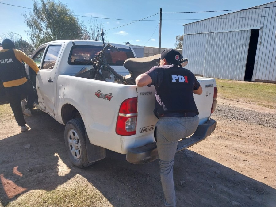 El motovehículo fue llevado a San Antonio y fue secuestrado por la PDI.