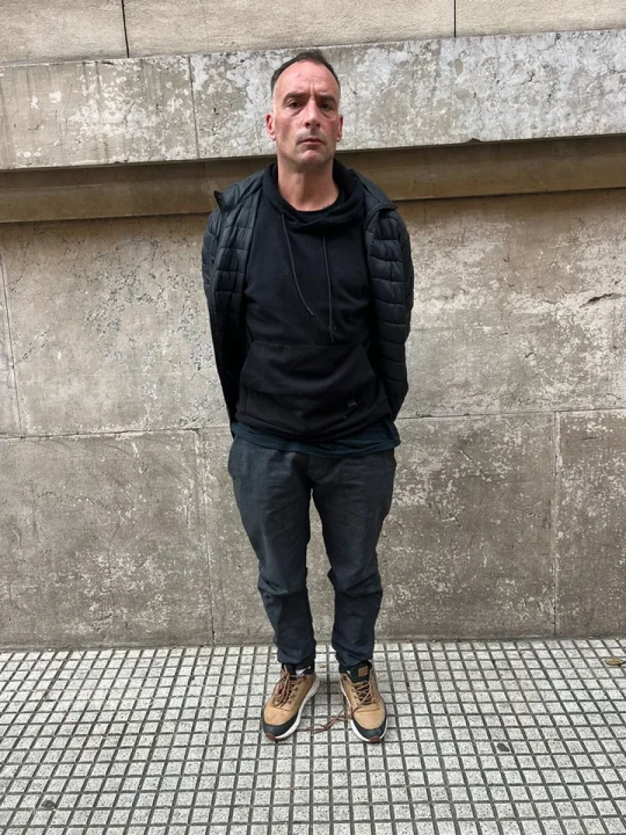 Damián Berruet, la persona detenida en la zona de estacionamiento de la Corte Suprema de Justicia.