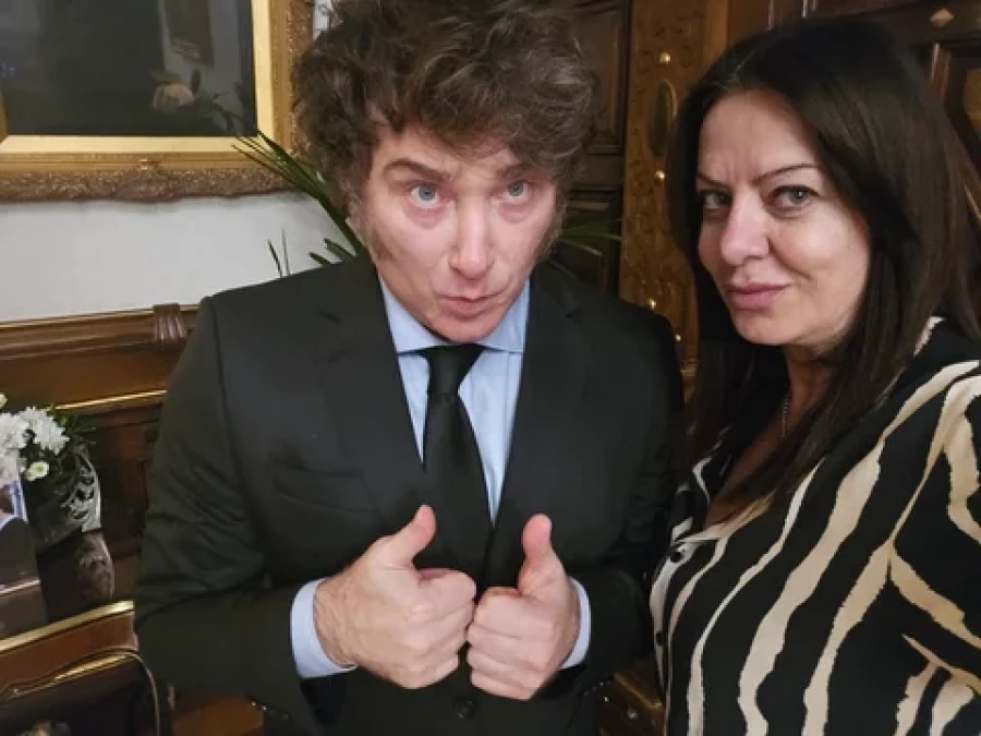 El presidente Javier Milei y la ministra de Capital Humano, Sandra Pettovello.