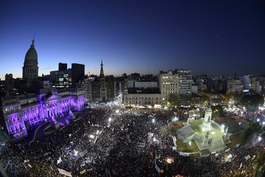 La primera convocatoria de Ni una Menos en el 2015.
