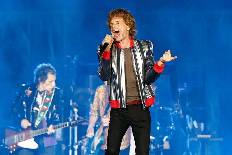 Mick Jagger, de la banda de rock The Rolling Stones.