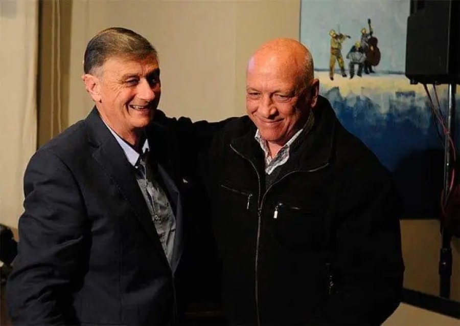 Hermes Binner junto a Antonio Bonfatti.