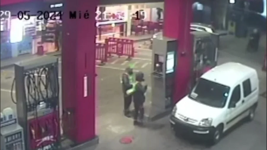 La estaci&oacute;n de servicio donde ocurrieron los hechos.