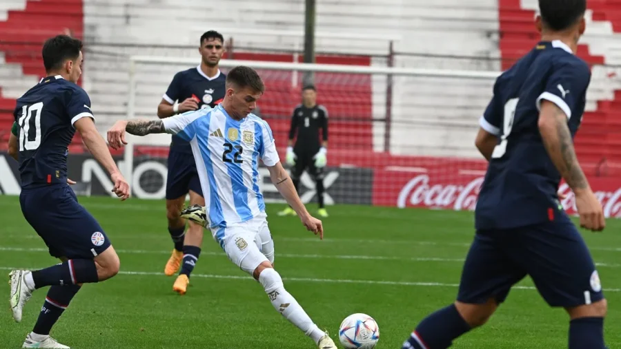 LA SUB-23 DE ARGENTINA APLASTÓ A PARAGUAY EN EL DUCÓ
