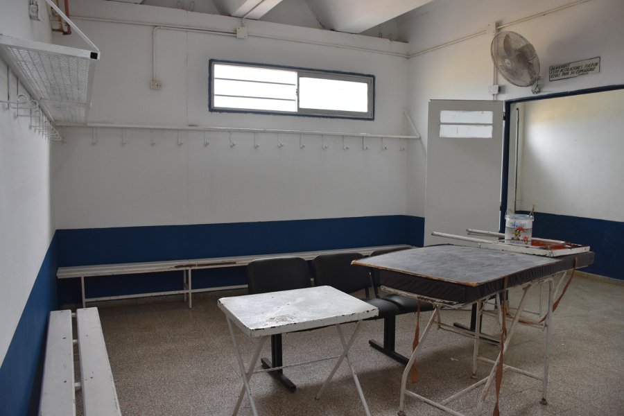 VESTUARIOS./ Se están refaccionando en la cancha auxiliar.