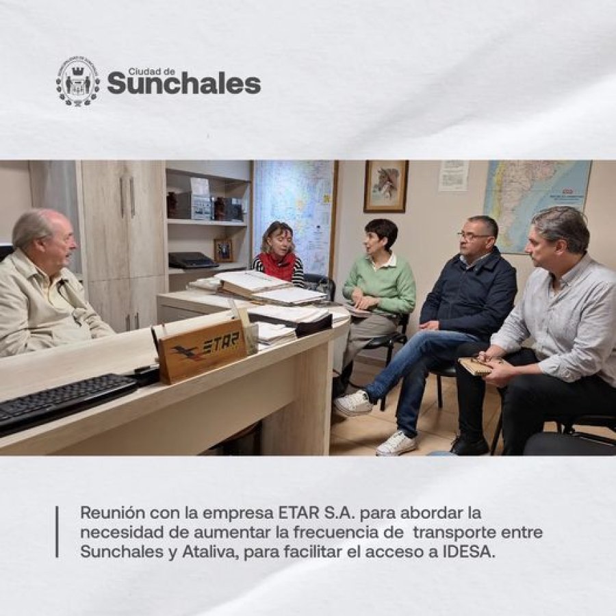 En Rafaela: Micheld dialoga con los representantes de ambas localidades.