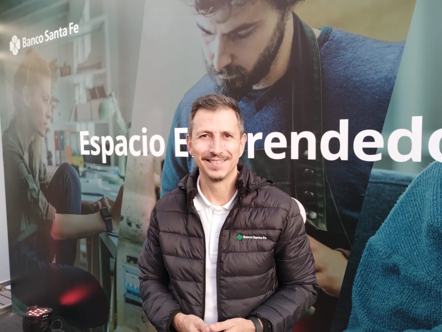 OPTIMISTA. Fernando Baracat destacó la apuesta del sector y resaltó el rol de la entidad bancaria