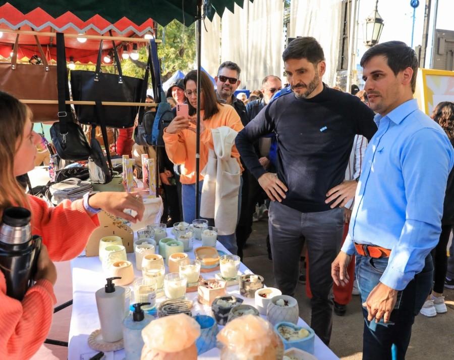 PULLARO EN SU &Uacute;LTIMA VISITA. Estuvo recorriendo los stands de Plaza Feria.
