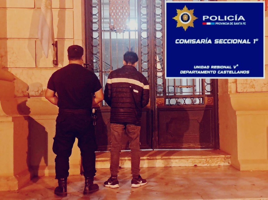 Fue trasladado hacia sede policial para continuar con las diligencias pertinentes.