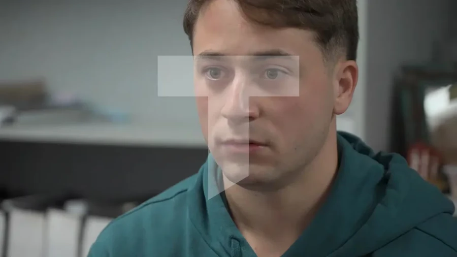 Máximo Thomsen durante la extensa entrevista televisiva.