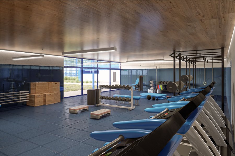 GIMNASIO./ Es una de las obras previstas.