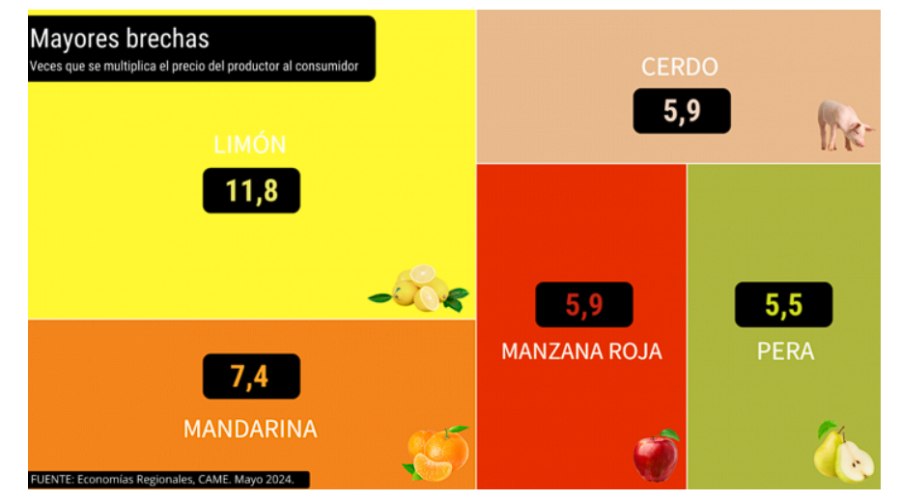 PARTICIPACIÓN. El limón encabeza el top five de mayores brechas.